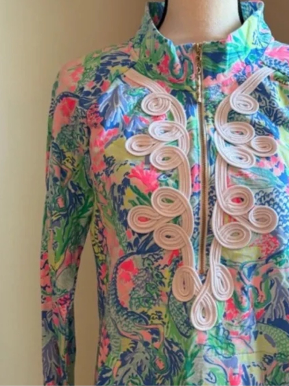 Lilly Pulitzer Skipper Popover - Mermaid’s Cove - XL EUC - Picture 10 of 10